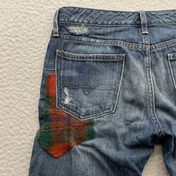 Polo Ralph Lauren Jeans Womens 29x29 Tag 25 Astor Boyfriend Slim Patch Distress - Picture 9 of 16